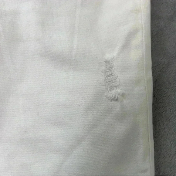 SPANX Distressed Skinny Jean‎ Sz L White - Picture 4 of 14